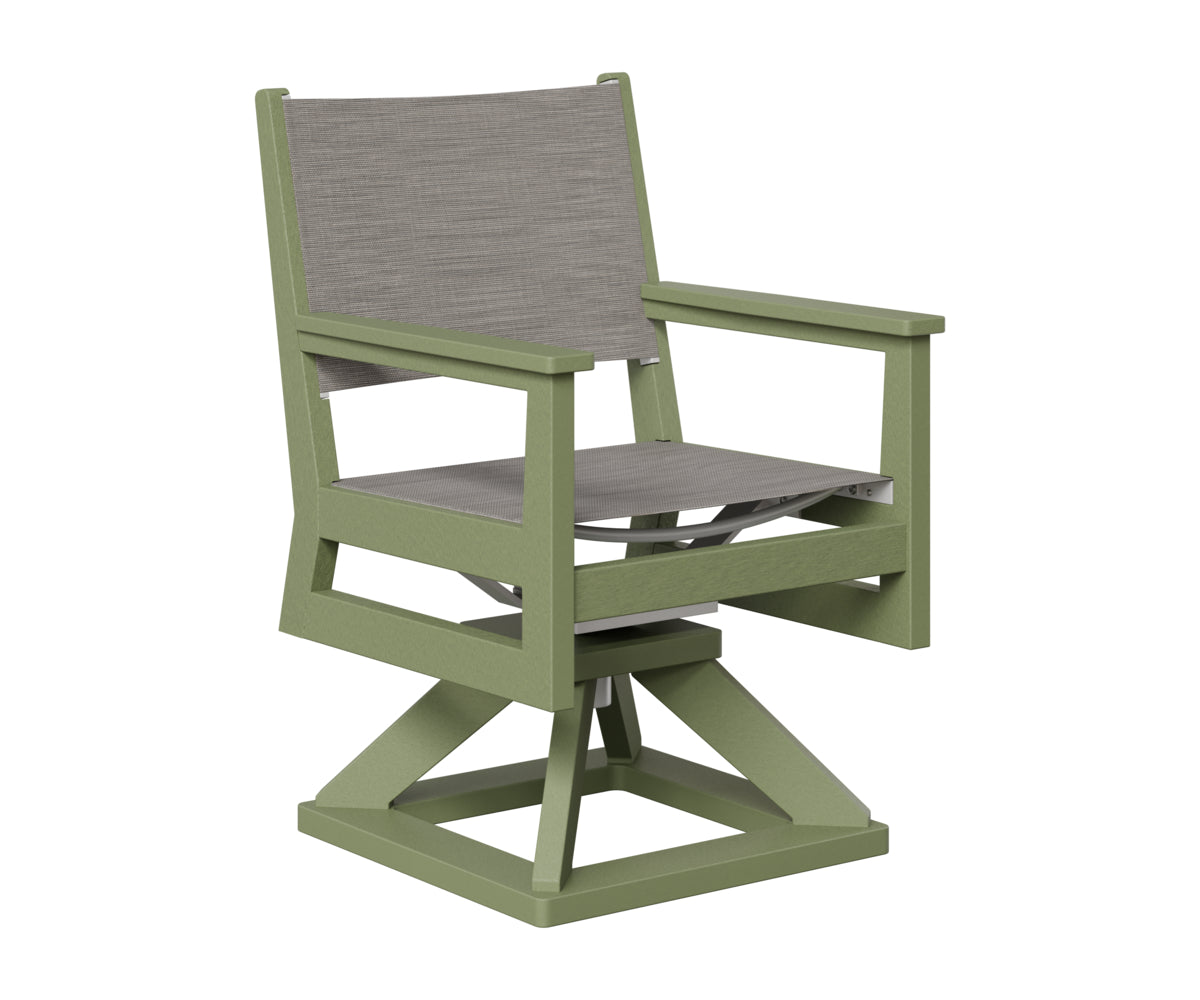 Mayhew Padded Sling Swivel Rocker Dining Chair