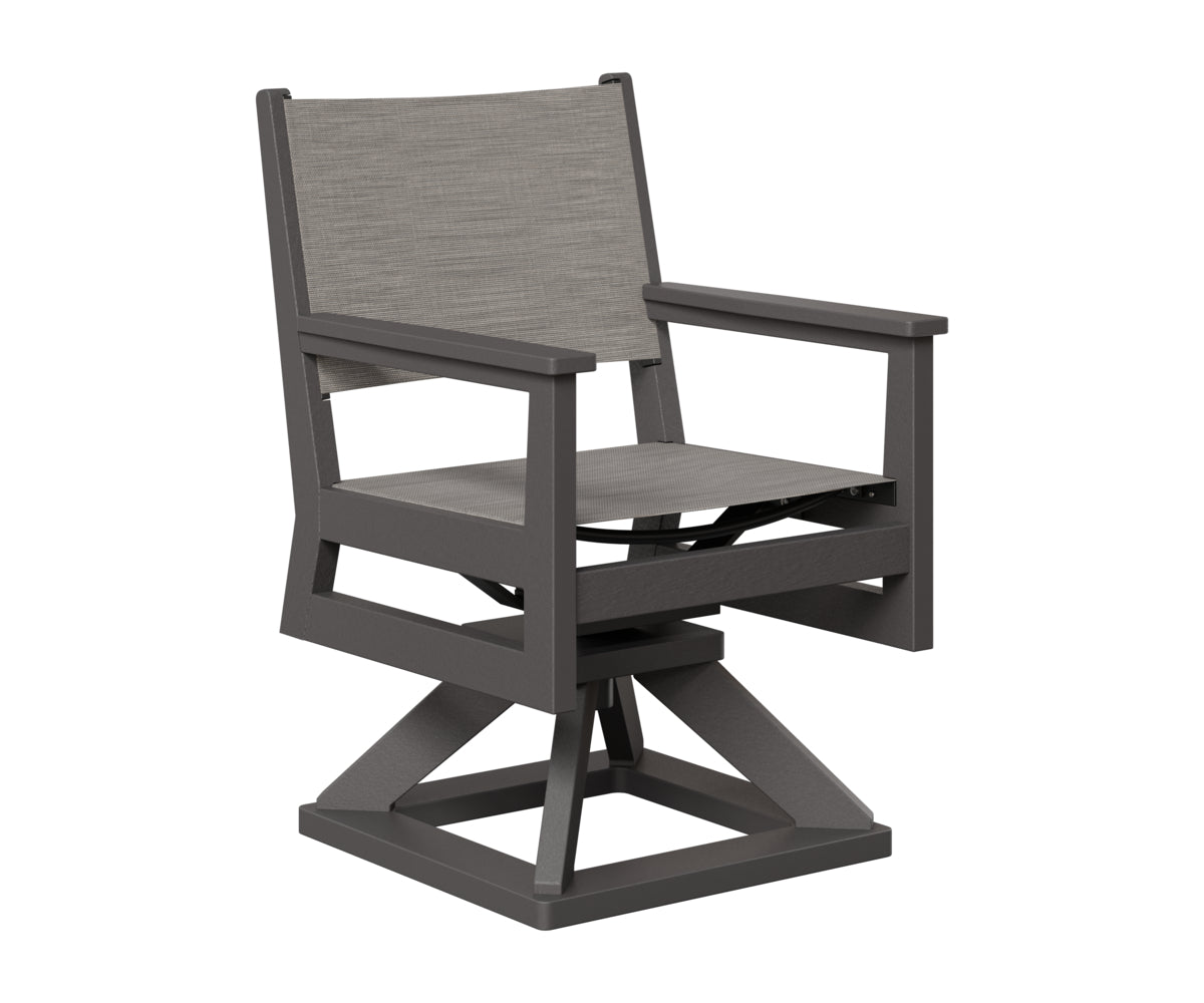 Mayhew Padded Sling Swivel Rocker Dining Chair