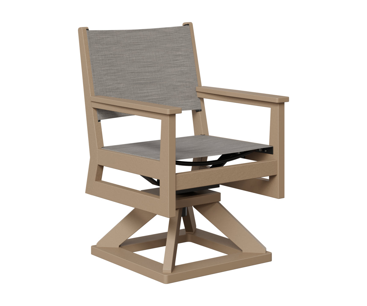 Mayhew Padded Sling Swivel Rocker Dining Chair