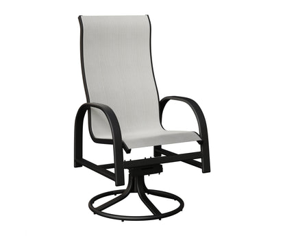 Murphy High Back Padded Sling Swivel Rocker Dining Chair