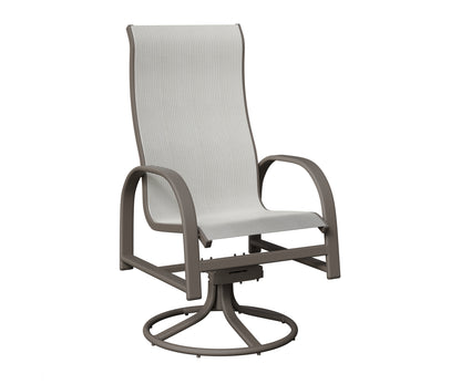 Murphy High Back Padded Sling Swivel Rocker Dining Chair