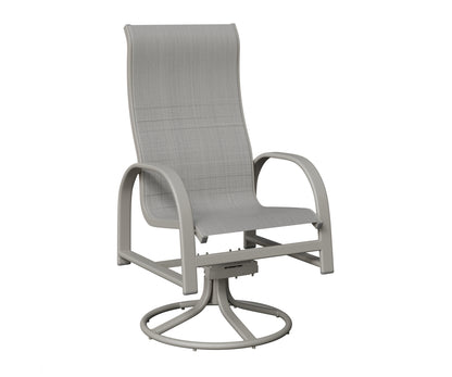 Murphy High Back Padded Sling Swivel Rocker Dining Chair