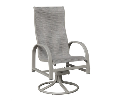 Murphy High Back Padded Sling Swivel Rocker Dining Chair