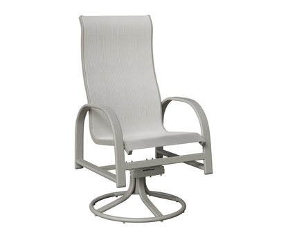Murphy High Back Padded Sling Swivel Rocker Dining Chair