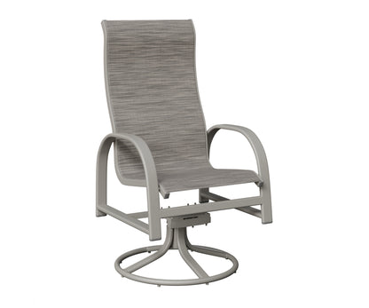 Murphy High Back Padded Sling Swivel Rocker Dining Chair