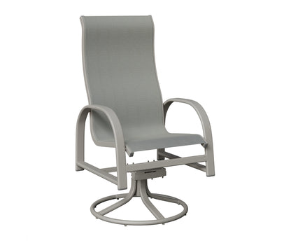 Murphy High Back Padded Sling Swivel Rocker Dining Chair