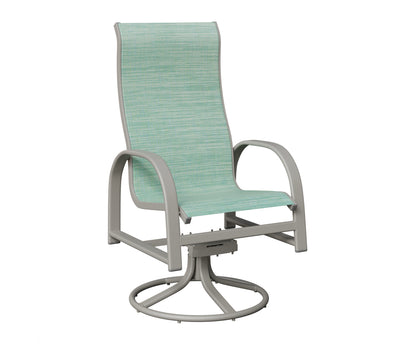 Murphy High Back Padded Sling Swivel Rocker Dining Chair