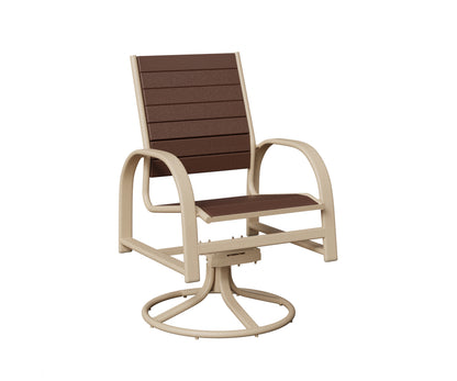 Murphy Poly Swivel Rocker Dining Chair