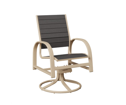 Murphy Poly Swivel Rocker Dining Chair
