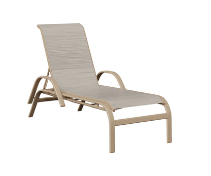 Murphy Sling Chaise Lounge With Arms