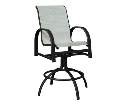 Murphy Padded Sling Swivel Bar Chair