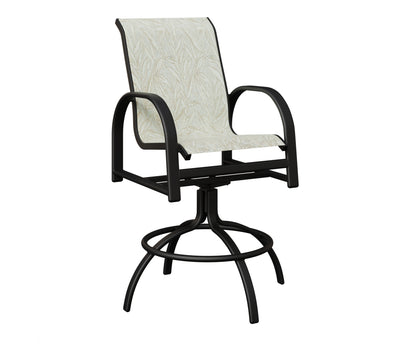 Murphy Padded Sling Swivel Bar Chair