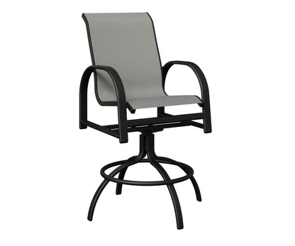 Murphy Padded Sling Swivel Bar Chair