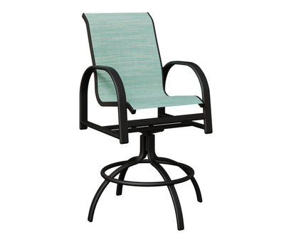 Murphy Padded Sling Swivel Bar Chair
