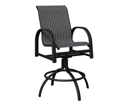 Murphy Padded Sling Swivel Bar Chair