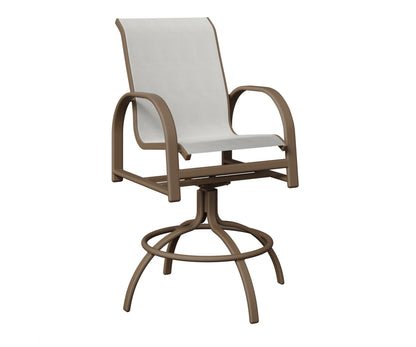 Murphy Padded Sling Swivel Bar Chair
