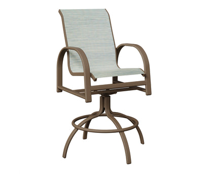 Murphy Padded Sling Swivel Bar Chair