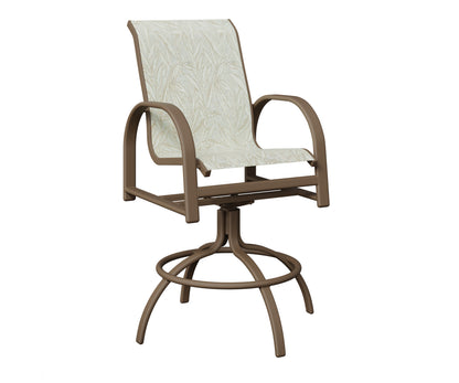 Murphy Padded Sling Swivel Bar Chair