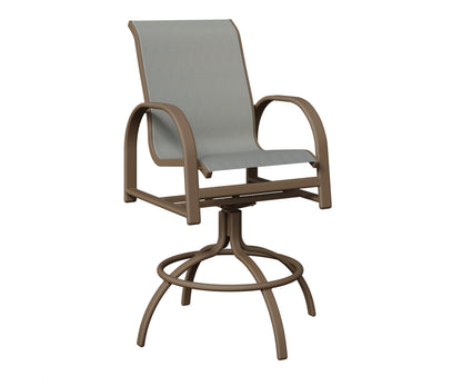 Murphy Padded Sling Swivel Bar Chair