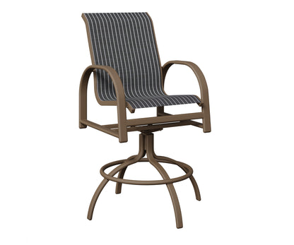 Murphy Padded Sling Swivel Bar Chair