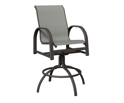 Murphy Padded Sling Swivel Bar Chair