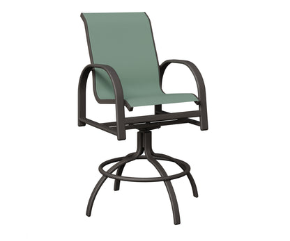 Murphy Padded Sling Swivel Bar Chair