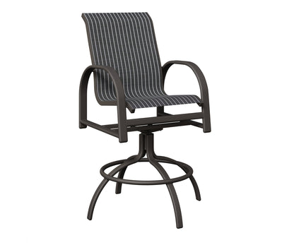 Murphy Padded Sling Swivel Bar Chair