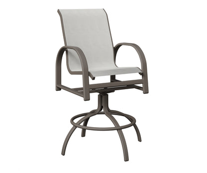 Murphy Padded Sling Swivel Bar Chair