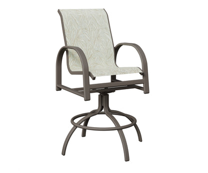 Murphy Padded Sling Swivel Bar Chair