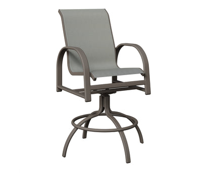 Murphy Padded Sling Swivel Bar Chair