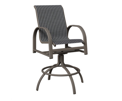 Murphy Padded Sling Swivel Bar Chair