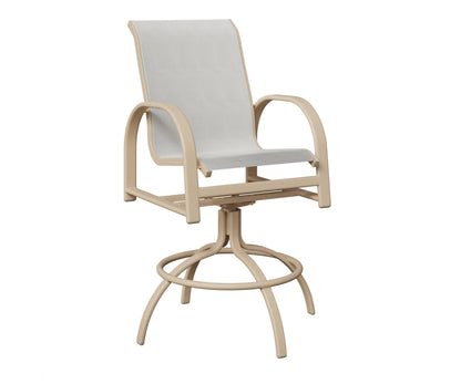 Murphy Padded Sling Swivel Bar Chair