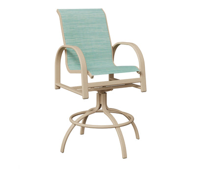 Murphy Padded Sling Swivel Bar Chair