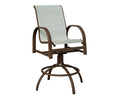 Murphy Padded Sling Swivel Bar Chair
