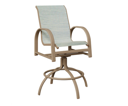 Murphy Padded Sling Swivel Bar Chair