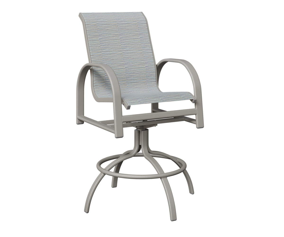 Murphy Padded Sling Swivel Bar Chair