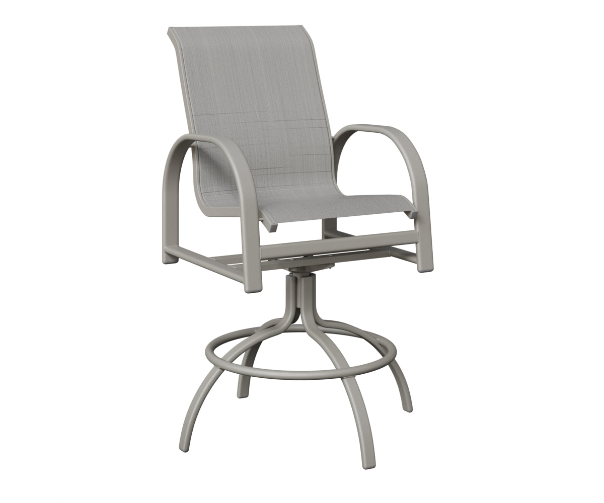 Murphy Padded Sling Swivel Bar Chair