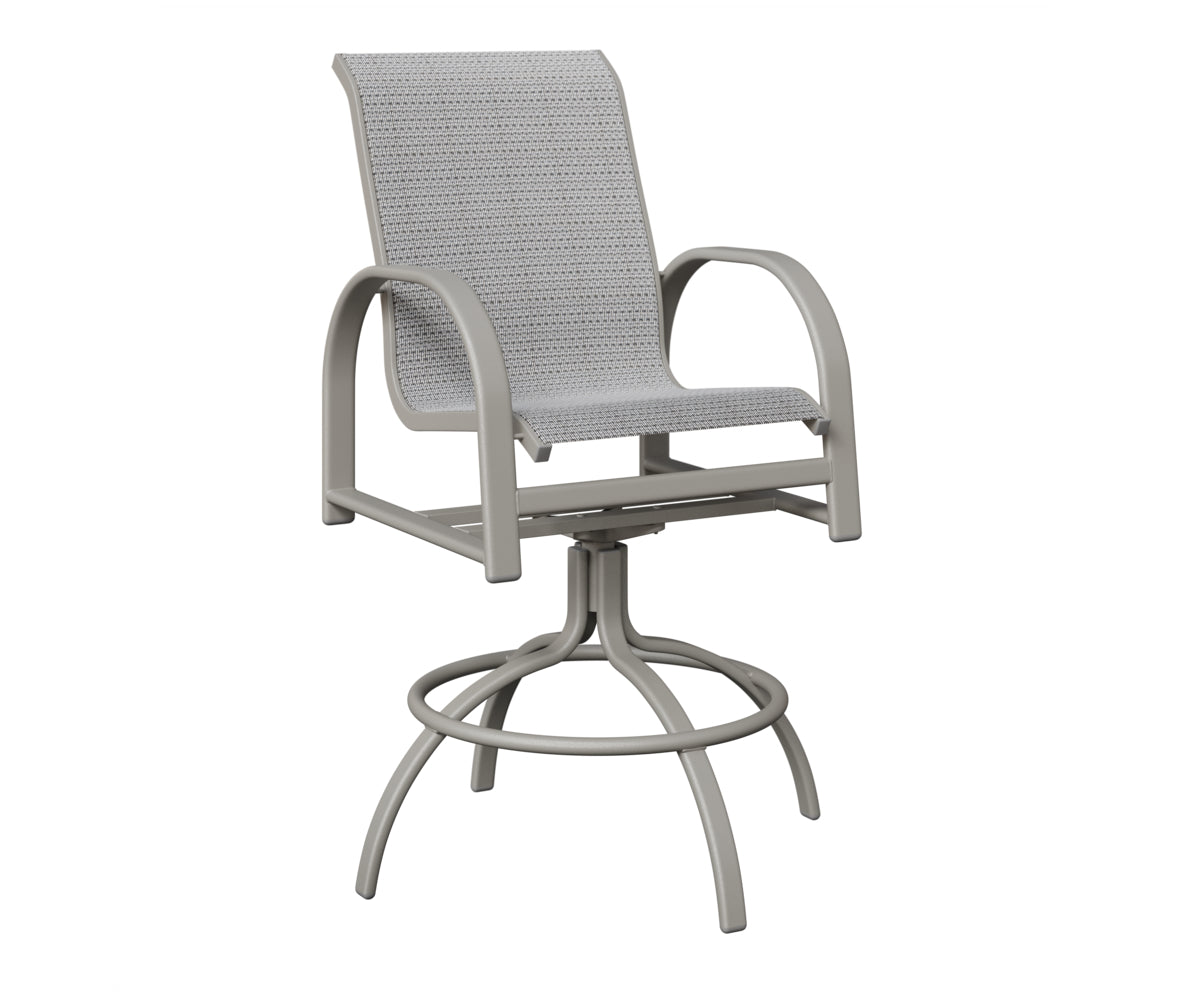 Murphy Padded Sling Swivel Bar Chair
