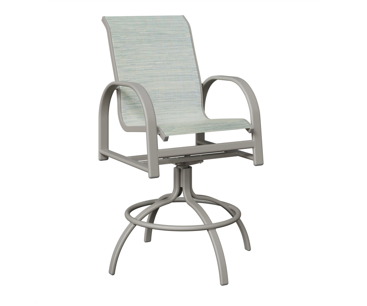 Murphy Padded Sling Swivel Bar Chair