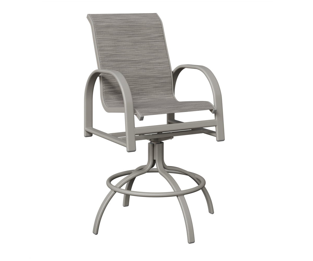 Murphy Padded Sling Swivel Bar Chair