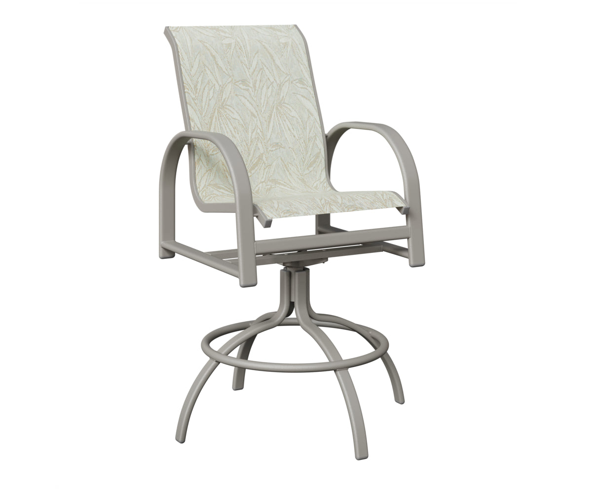Murphy Padded Sling Swivel Bar Chair