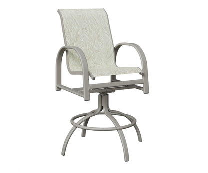 Murphy Padded Sling Swivel Bar Chair