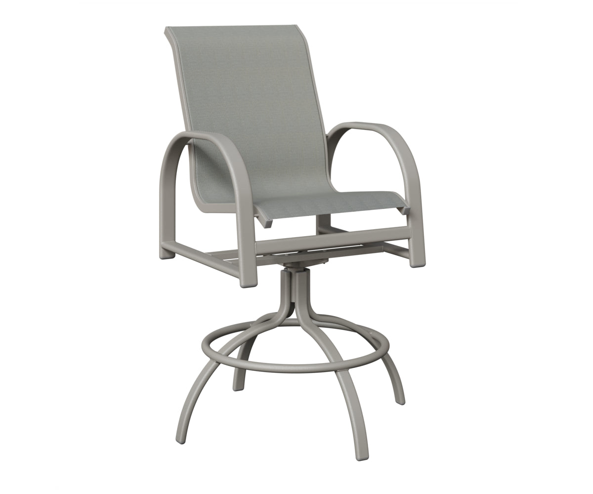 Murphy Padded Sling Swivel Bar Chair