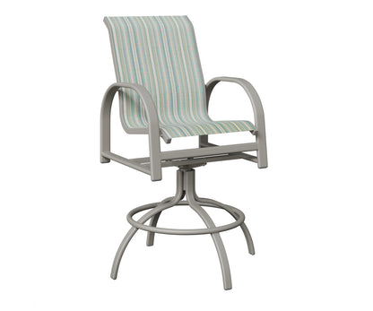 Murphy Padded Sling Swivel Bar Chair