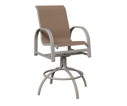 Murphy Padded Sling Swivel Bar Chair