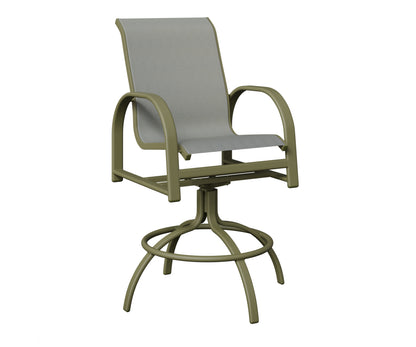 Murphy Padded Sling Swivel Bar Chair