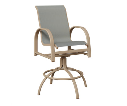 Murphy Padded Sling Swivel Bar Chair