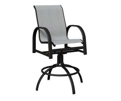 Murphy Padded Sling Swivel Bar Chair