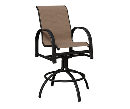 Murphy Padded Sling Swivel Bar Chair