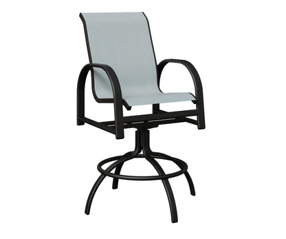 Murphy Padded Sling Swivel Bar Chair